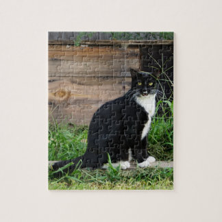 Country Tuxedo Cat Puzzle