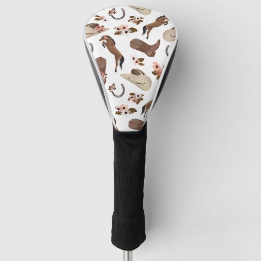 Country und Floral Golf Head Cover Golf Headcover (Vorderseite)