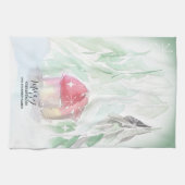 Country Village Weißes Weihnachten Geschirrtuch (Horizontal)