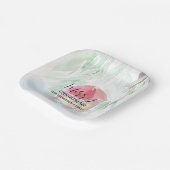 Country Village Weißes Weihnachten Pappteller (Gewinkelt)