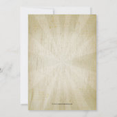 Country Vintag Mustache Bash Geburtstagspartei Einladung (Rückseite)