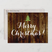 Country Vintag Wood Frohe Weihnachten (Vorne/Hinten)