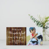 Country Vintage Weihnachten Die schönste Zeit (Stehend Vorderseite)