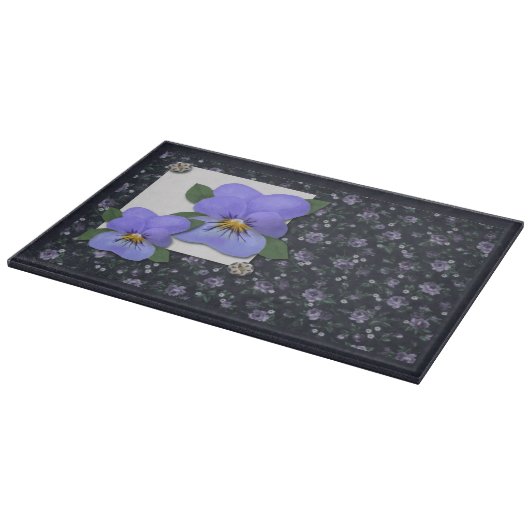 Country Violas Cutting Board Schneidebrett (Ecke)