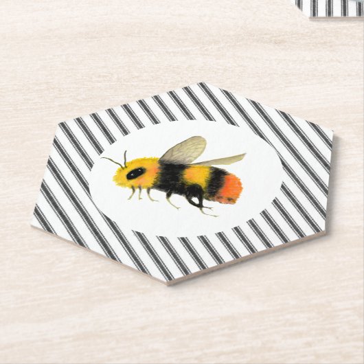 Country Watercolor Bee Untersetzer (angewinkelt)