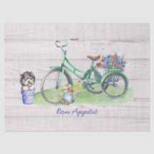 Country Watercolor Bicycle, Blume & Niedlich Yorki
