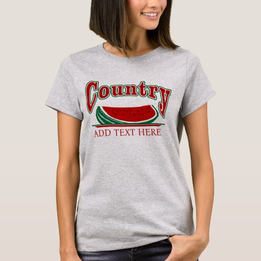 Country Watermelon T - Shirt (Vorderseite)