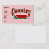Country Watermelon, Visitenkarte (Vorne/Hinten)