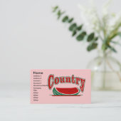 Country Watermelon, Visitenkarte (Stehend Vorderseite)