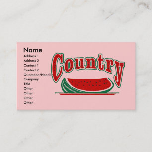 Country Watermelon, Visitenkarte