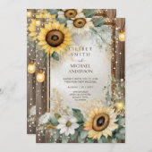 Country Wedday Baby Shower Rente Einladung (Vorne/Hinten)