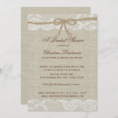 Country Wedding Brautparty Einladung (Vorne/Hinten)