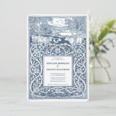 Country Wedding Cow Ranch Landschaft Einladung (Stehend Vorderseite)