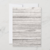 Country Wedding Details Holz Cowboy Boots Western Einladung (Rückseite)