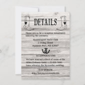 Country Wedding Details Holz Cowboy Boots Western Einladung (Vorderseite)
