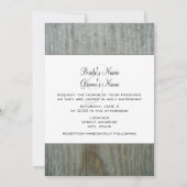 Country Wedding Einladung Daisies Mason Jar (Rückseite)