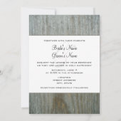 Country Wedding Einladung Daisies Mason Jar (Rückseite)