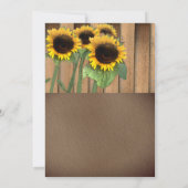 Country Wedding Einladung mit Brautkunst (Rückseite)