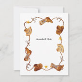 Country wedding Invitation Einladung (Rückseite)