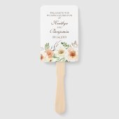 Country Wedding Program - Rustic Wedding Program Fächer (Vorderseite)