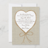 Country Wedding Save the Date (Rückseite)