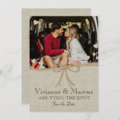 Country Wedding Save the Date (Vorne/Hinten)