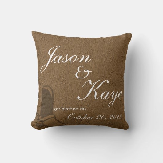 Country Wedding Throw Kissen (Vorderseite)