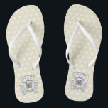 Country Wedding Traktor Drehe Flohschuhe Badesandalen<br><div class="desc">Ein Paar Traktorandenfarm Thema Hochzeit Spaß Flip Flops.</div>
