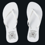 Country Wedding Traktor Drehe Flohschuhe Badesandalen<br><div class="desc">Ein Paar Traktorandenfarm Thema Hochzeit Spaß Flip Flops.</div>