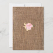 Country Weihnachten 1. Geburtstag Einladungen Mädc (Rückseite)