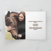 Country Western Abschluss Foto Cowgirl geklappt Ankündigung (Innenseite)