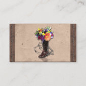 Country Western Barbed Wire Hochzeit Platzkarten (Rückseite)