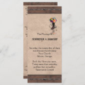 Country Western Barbed Wire Hochzeitsprogramm Programm (Vorne/Hinten)