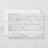 Country Western Boot Boho Rustic Marsala UAWG RSVP Karte (Rückseite)