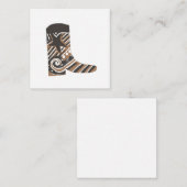 Country Western Boot Mitteilungskarte (Vorne/Hinten)