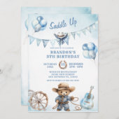 Country Western Boy Cowboy Einladung zum Geburtsta (Vorne/Hinten)