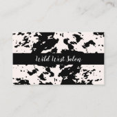 Country Western Cow Muster Thema Trendy Visitenkarte (Vorderseite)