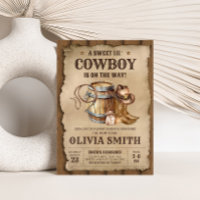 Country Western Cowboy Babydusche
