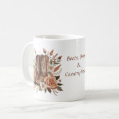 Country Western Cowboy Boot mit Blume Kaffeetasse (Vorderseite Links)