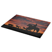 Country Western Cowboy Cutting Board Schneidebrett (Ecke)