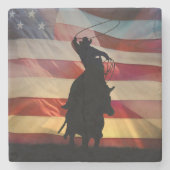 Country Western Cowboy Drink Steinuntersetzer (Vorderseite)