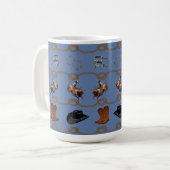 Country Western Cowboy Kaffeetasse (Vorderseite Links)