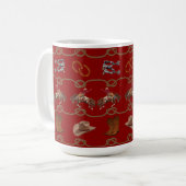 Country Western Cowboy Kaffeetasse (Vorderseite Links)