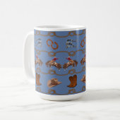 Country Western Cowboy Kaffeetasse (Vorderseite Links)