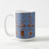 Country Western Cowboy Kaffeetasse (Links)