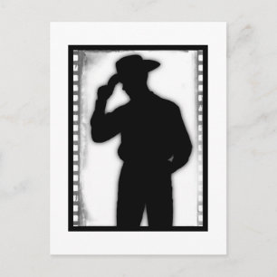 Country Western Cowboy Kunst Postkarte