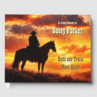 Country Western Cowboy Lebensfeier Gästebuch