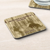 Country Western Cowboy Ranch Thema Getränkeuntersetzer (Linke Seite)