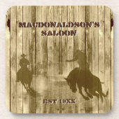 Country Western Cowboy Ranch Thema Getränkeuntersetzer (Vorderseite)