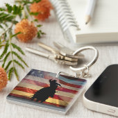 Country Western Cowboy Rodeo Schlüsselanhänger (Vorderseite rechts)